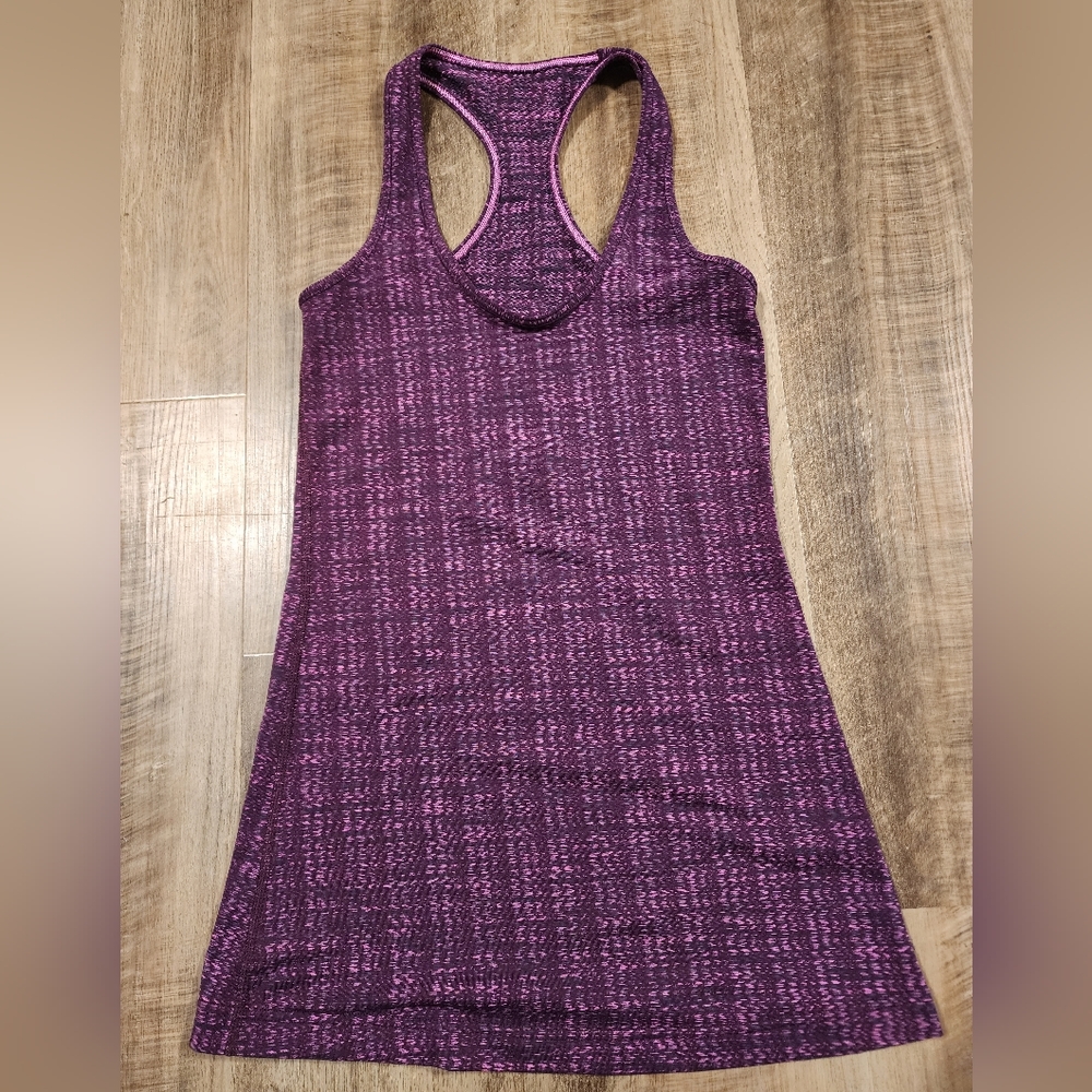 Lululemon Cool Racerback Ziggy Wee August Glo Purple Red Size 2